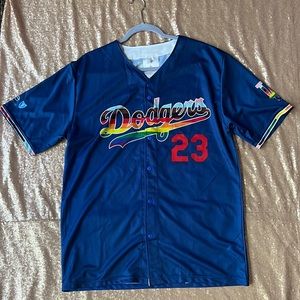 2023 LOS ANGELES DODGERS LA PRIDE LGBTQ+ BLUE JERSEY